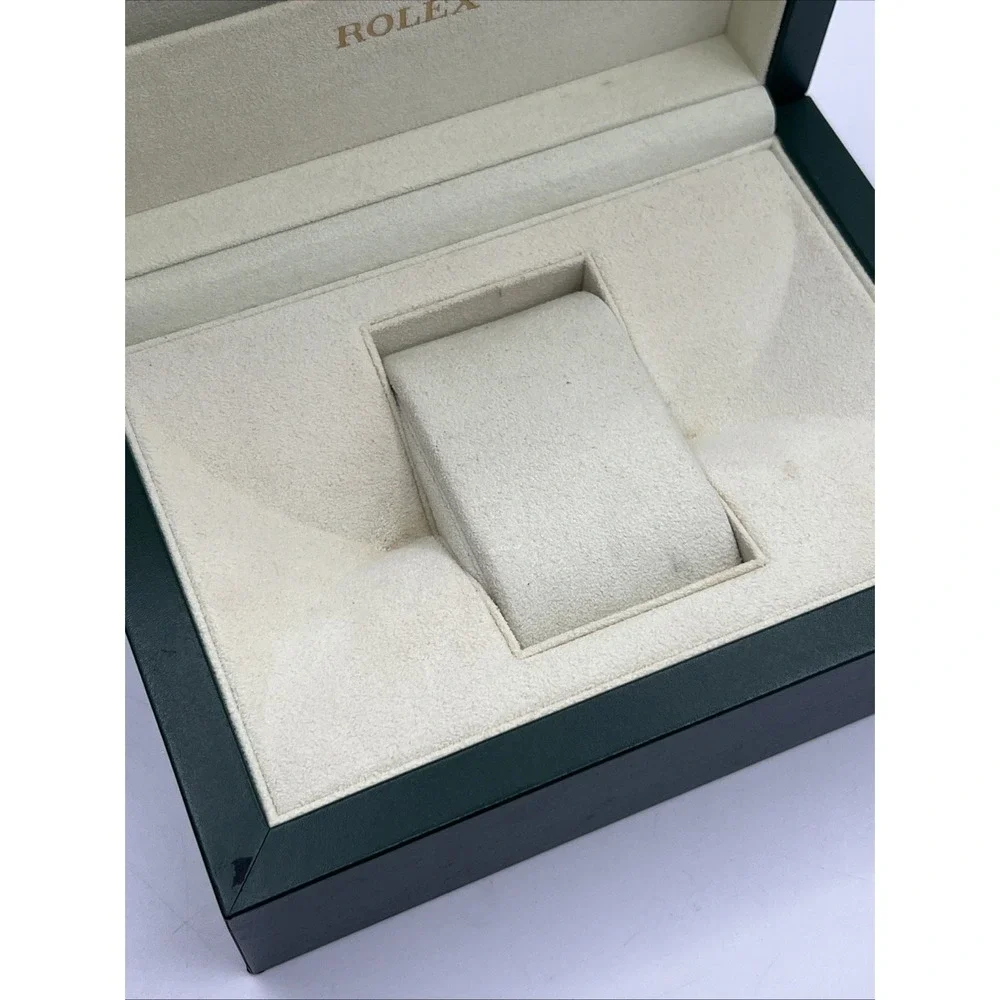 Rolex Watch Box Case Green Leather Wood 39139.64 AUTHENIC